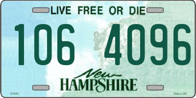NH license plate 1064096