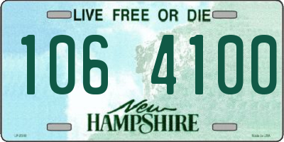 NH license plate 1064100