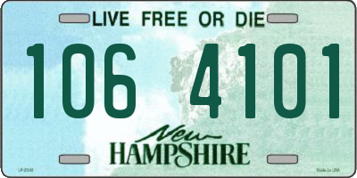 NH license plate 1064101