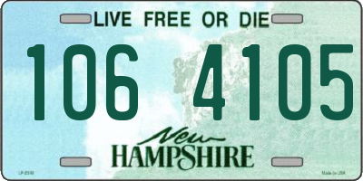 NH license plate 1064105