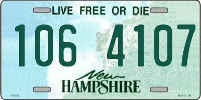 NH license plate 1064107