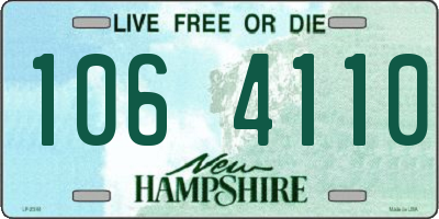 NH license plate 1064110