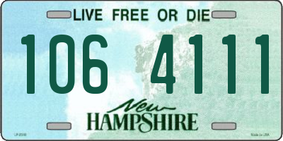 NH license plate 1064111