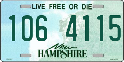 NH license plate 1064115