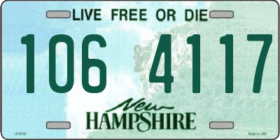 NH license plate 1064117