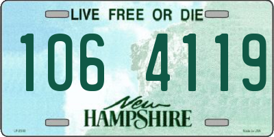 NH license plate 1064119