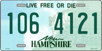NH license plate 1064121