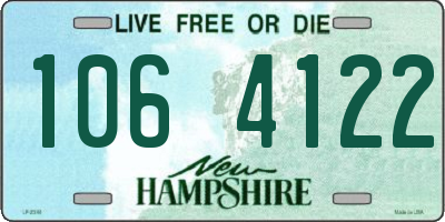 NH license plate 1064122