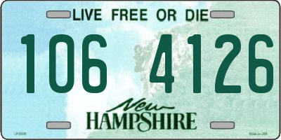 NH license plate 1064126