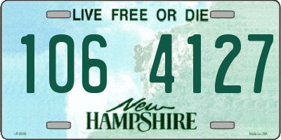 NH license plate 1064127