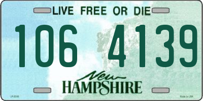 NH license plate 1064139