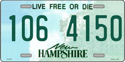 NH license plate 1064150