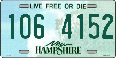 NH license plate 1064152