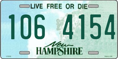 NH license plate 1064154