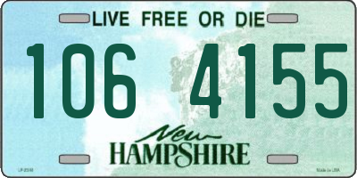 NH license plate 1064155