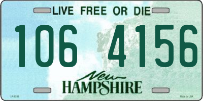 NH license plate 1064156