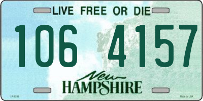 NH license plate 1064157