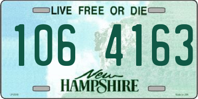 NH license plate 1064163