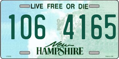 NH license plate 1064165