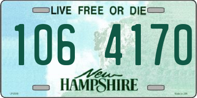 NH license plate 1064170