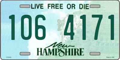 NH license plate 1064171