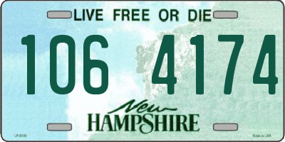 NH license plate 1064174