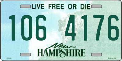 NH license plate 1064176