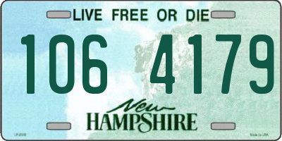 NH license plate 1064179