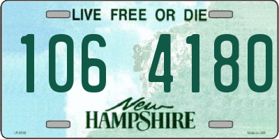 NH license plate 1064180