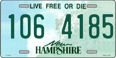 NH license plate 1064185