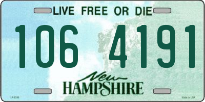 NH license plate 1064191