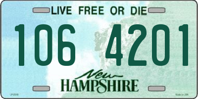 NH license plate 1064201
