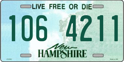 NH license plate 1064211