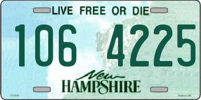 NH license plate 1064225