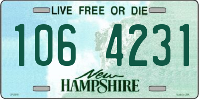 NH license plate 1064231