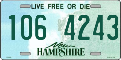 NH license plate 1064243