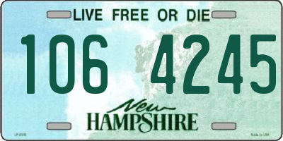 NH license plate 1064245