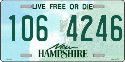NH license plate 1064246