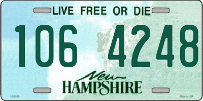 NH license plate 1064248