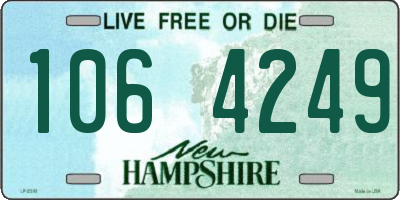 NH license plate 1064249