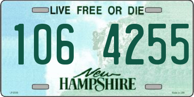 NH license plate 1064255