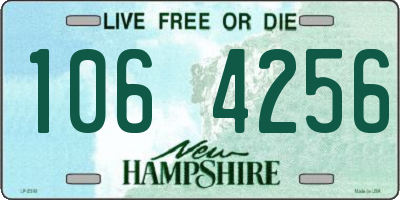 NH license plate 1064256