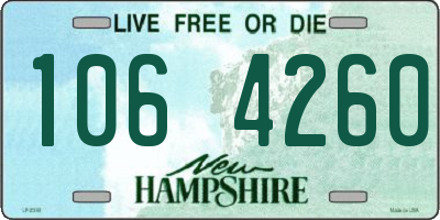 NH license plate 1064260
