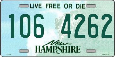 NH license plate 1064262