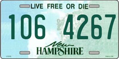 NH license plate 1064267