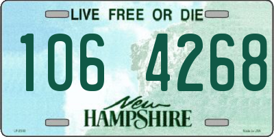NH license plate 1064268