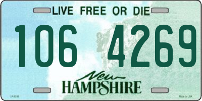 NH license plate 1064269