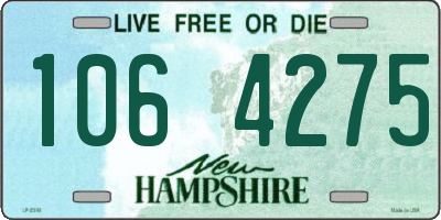 NH license plate 1064275