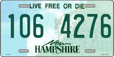 NH license plate 1064276