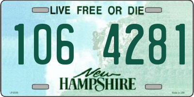 NH license plate 1064281